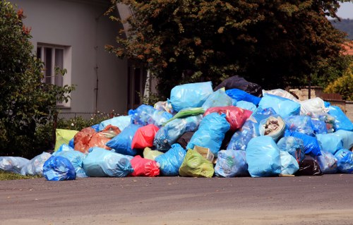 Tufnell Park commercial area with waste management